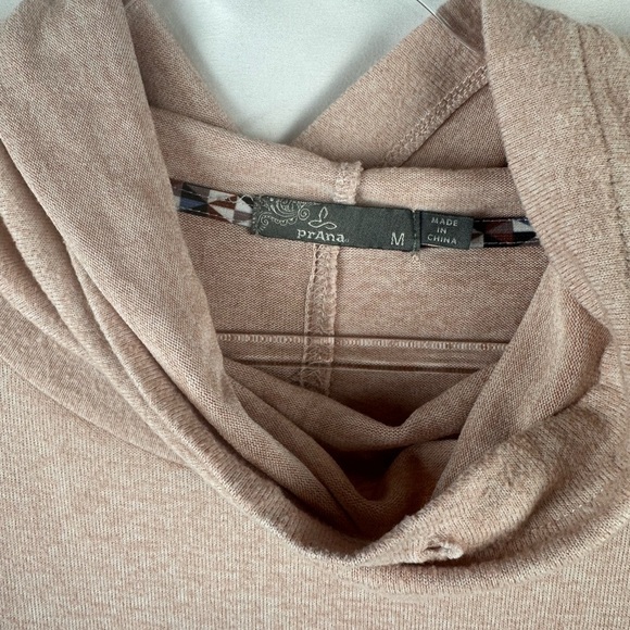 Prana Pink Cowl Neck Sweater Soft Knit Pullover - Picture 5 of 10